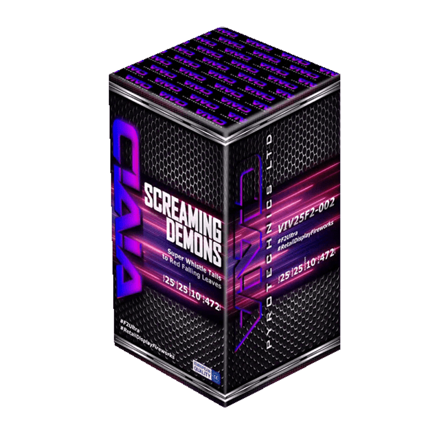 Vivid Screaming Demons Whistle Cake Firework