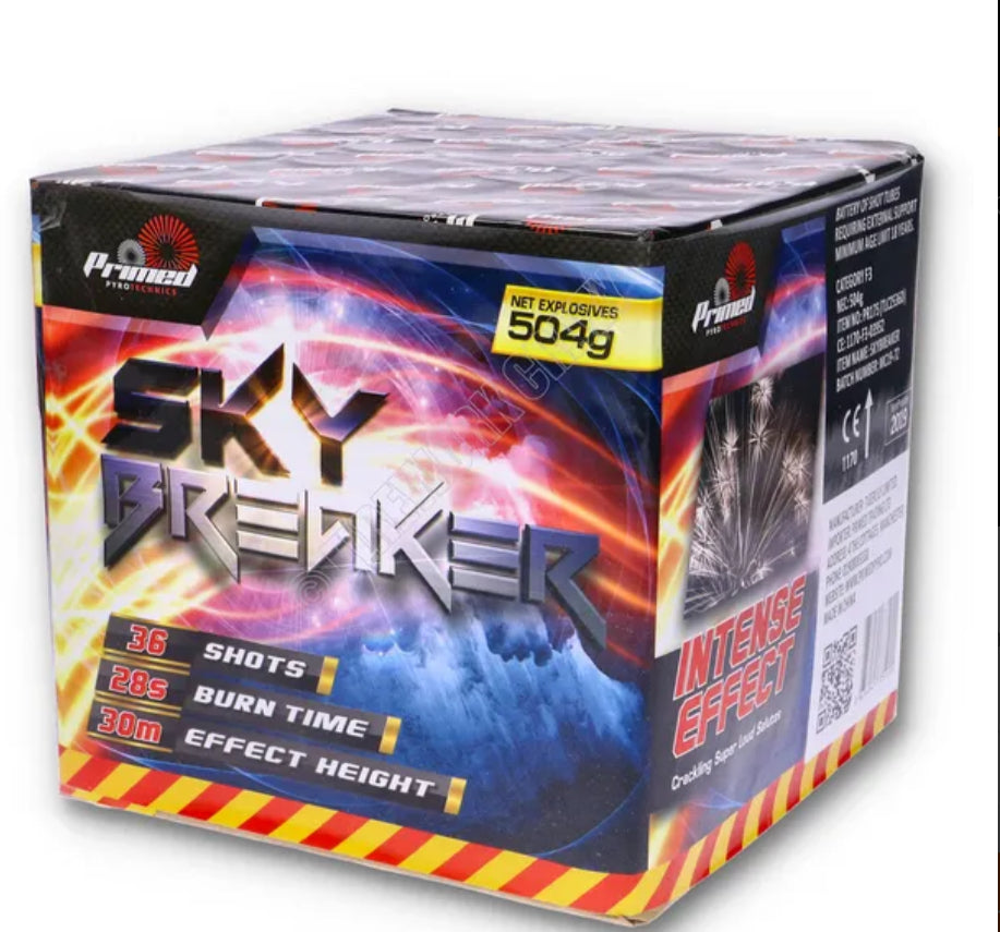 Sky Breaker Ultra Loud 36 Shot Cake Firework