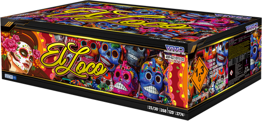 EL LOCO -SUPER FIREWORK SINGLE IGNITION 268 SHOT