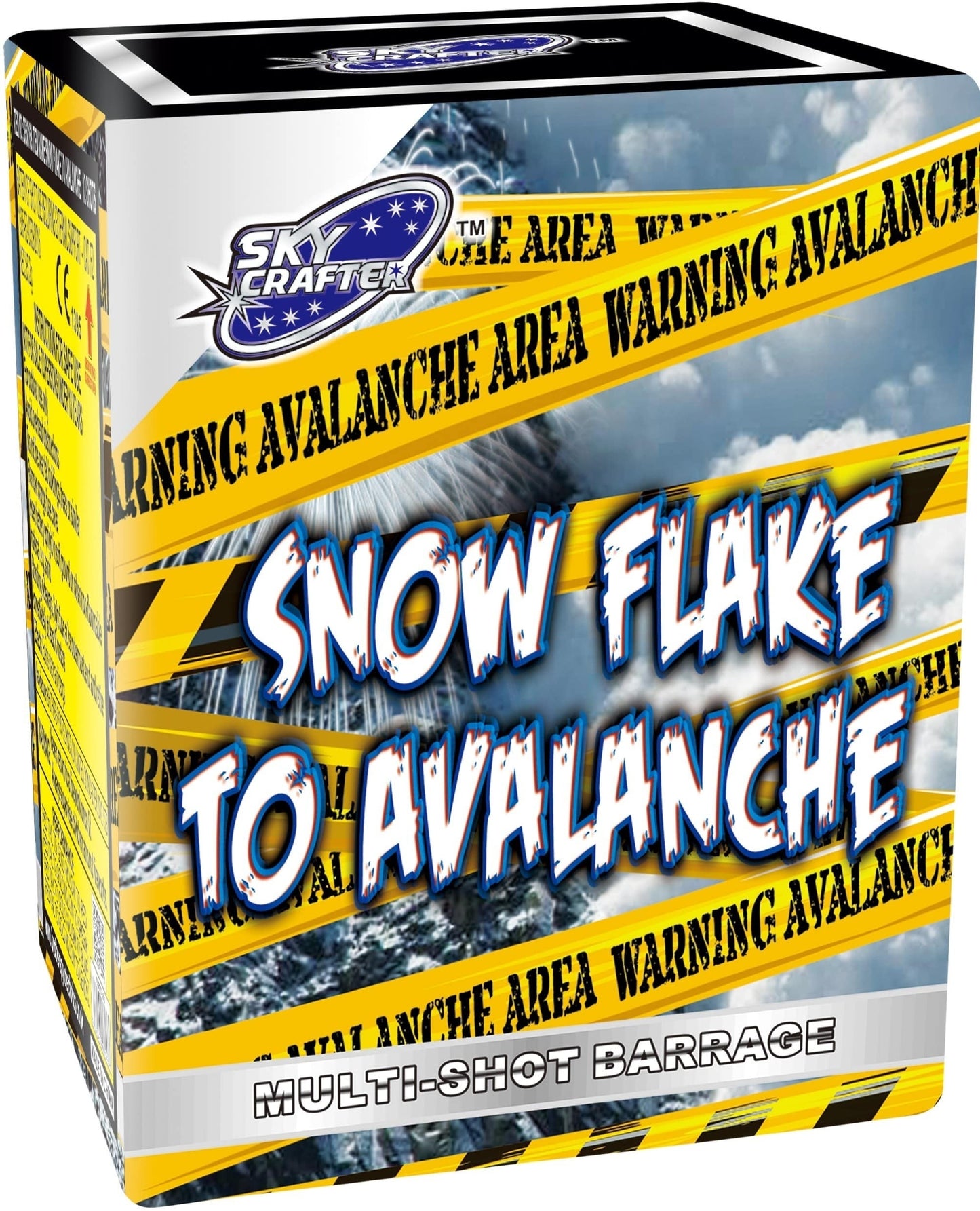 Snowflake To Avalanche Firework Single Ignition Cake