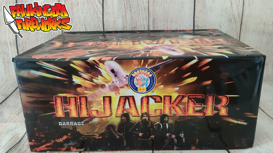 Brothers Hijacker 122 Shot Cake Firework Barrage