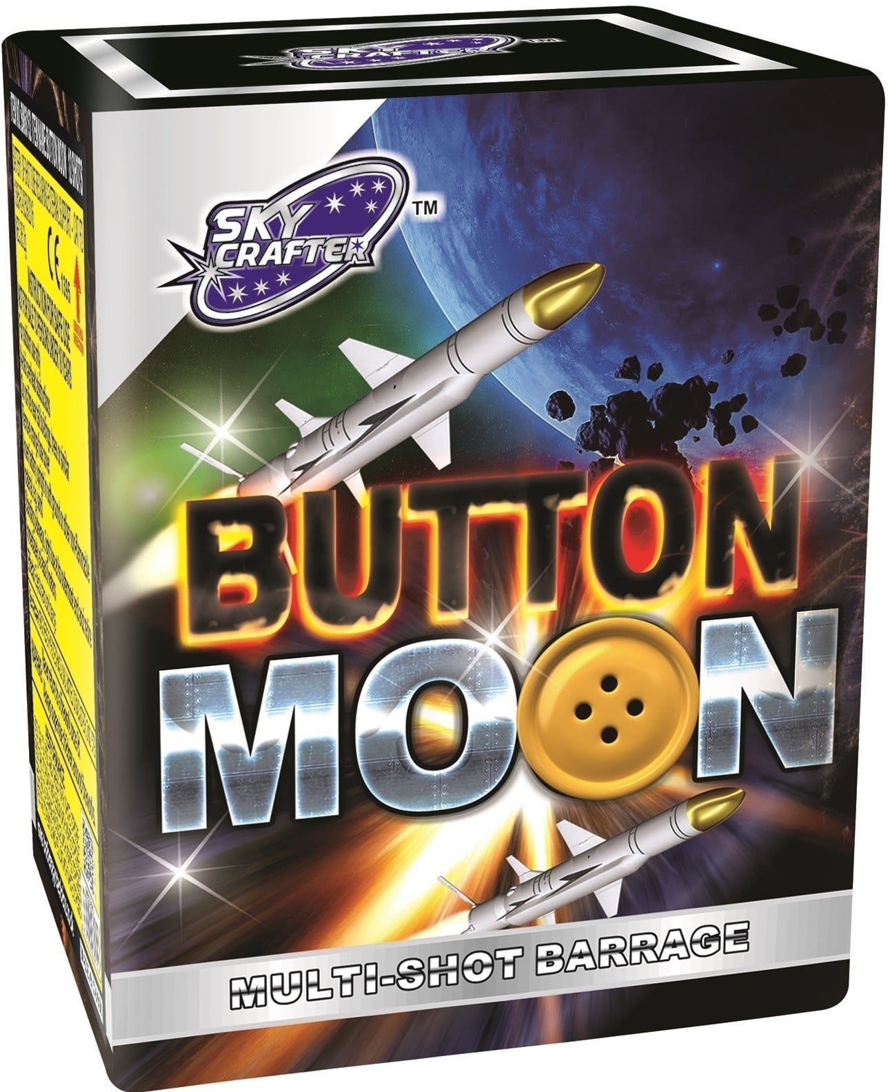 Button Moon Firework - 12 Shot Firework Barrage