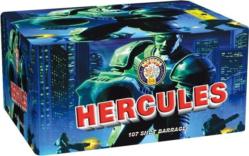 Hercules 107 Shot Barrage / Cake Firework