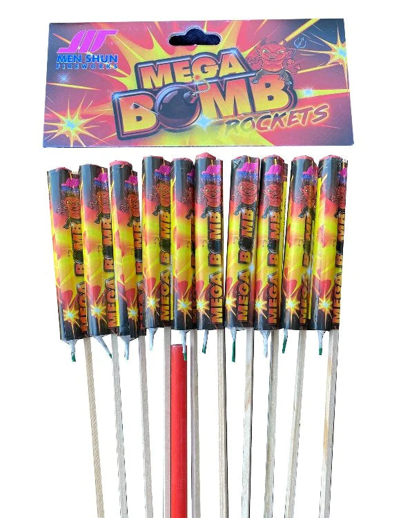 Mega Bomb Rockets - 10 Pack Of Rockets