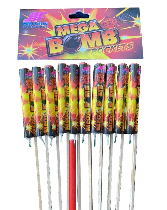 Mega Bomb Rockets - 10 Pack Of Rockets