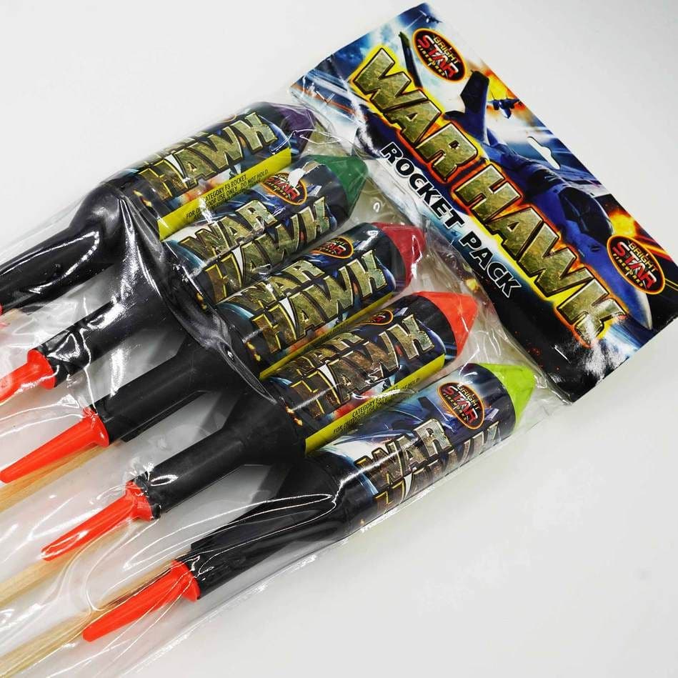 WarHawks Rockets - 5 Pack Of Firework Rockets