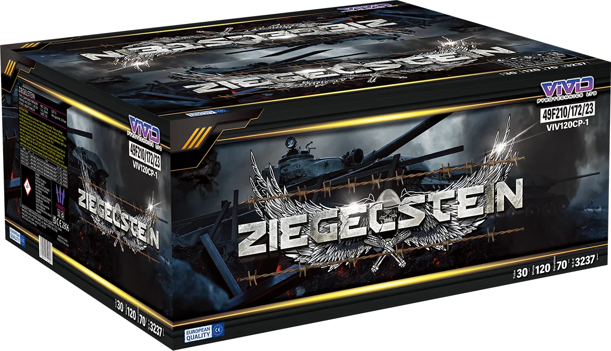 Ziegelstein By Vivid Pyrotechnics 120 Shot Cake Firework